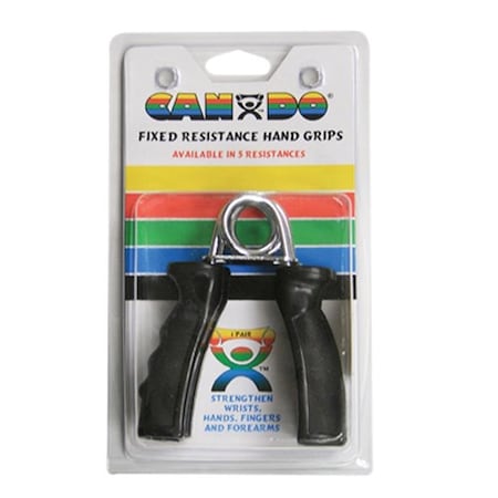Fabrication Enterprises 10-1808 Cando Ergonomic Hand Grip; Pair - Black; X-Heavy - 48 Lbs. 10-1808